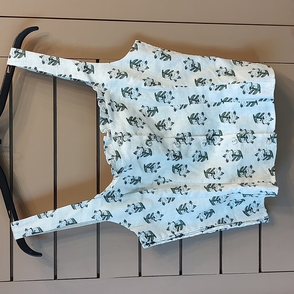 RHODE ARTI LINEN PRINTED CROPPED TOP 8 - Picture 3 of 8